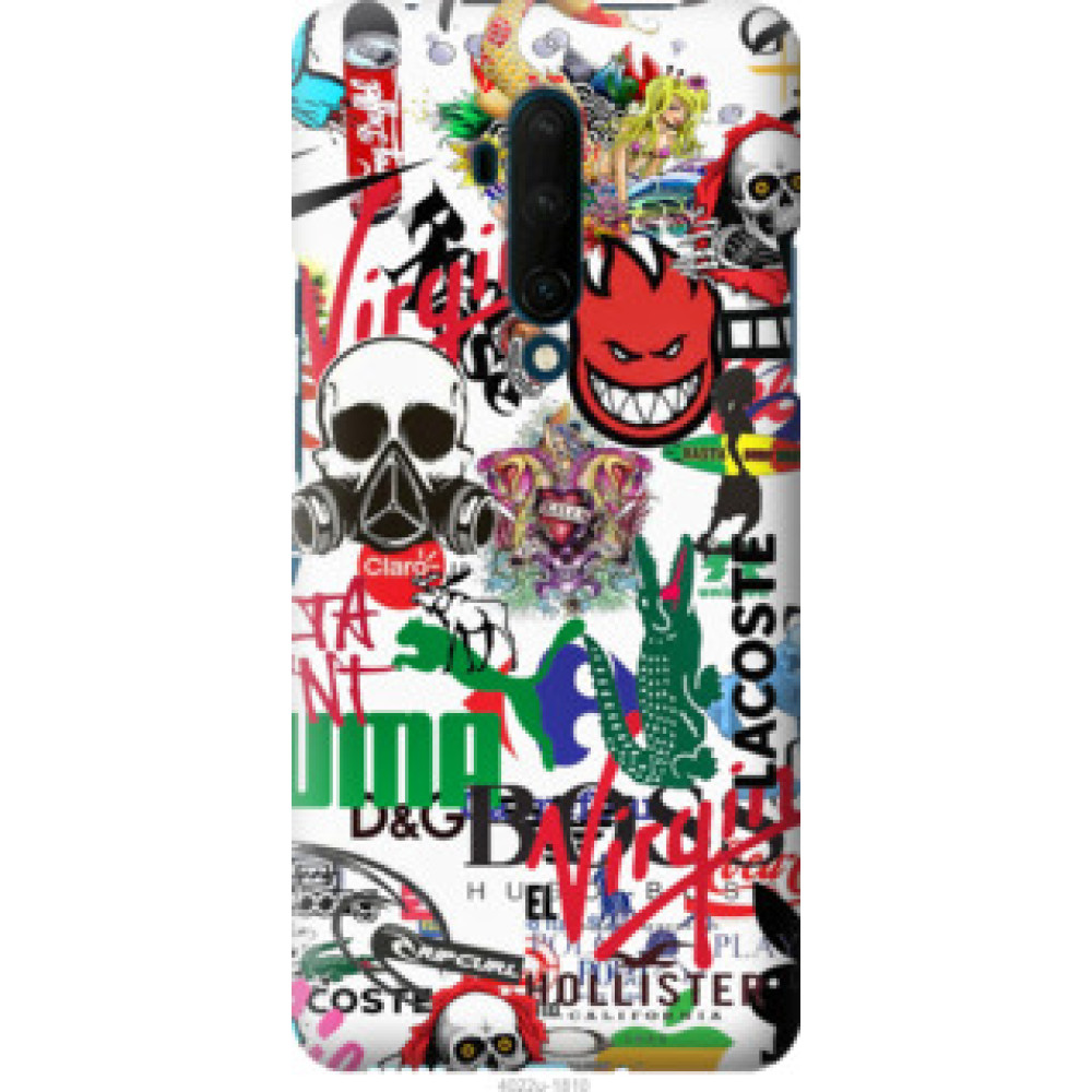 Чохол на OnePlus 7T Pro Many different logos (4022u-1810)