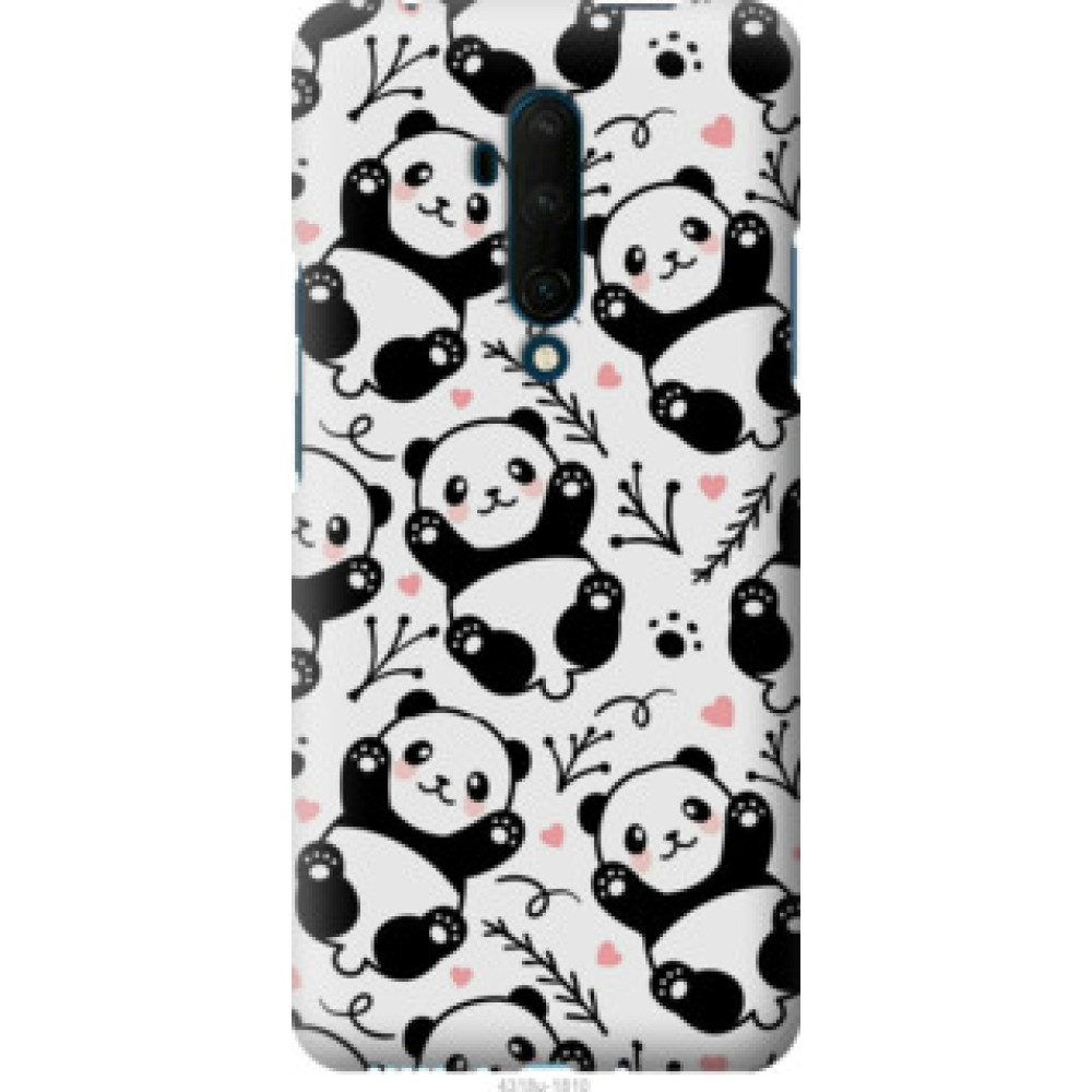 Чехол на OnePlus 7T Pro Панды (4318u-1810)