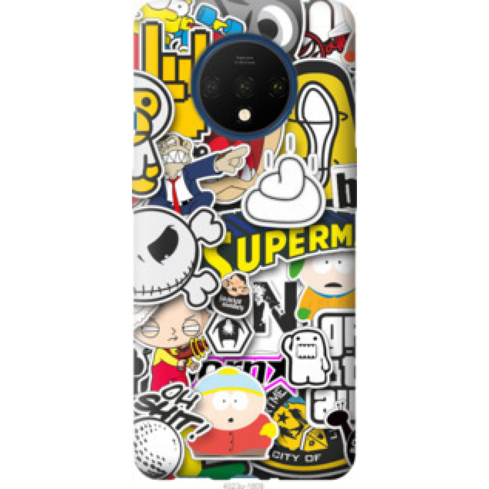 Чехол на OnePlus 7T Popular logos (4023u-1809)