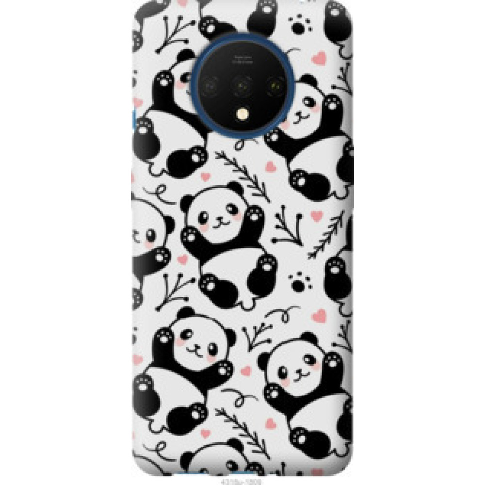 Чехол на OnePlus 7T Панды (4318u-1809)
