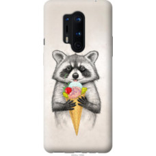 Чехол на OnePlus 8 Pro Енотик с мороженым (4602u-1896)