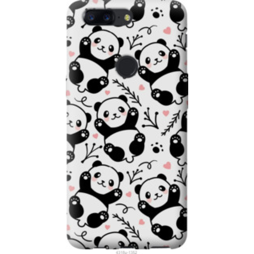 Чохол на OnePlus 5T Панды (4318u-1352)
