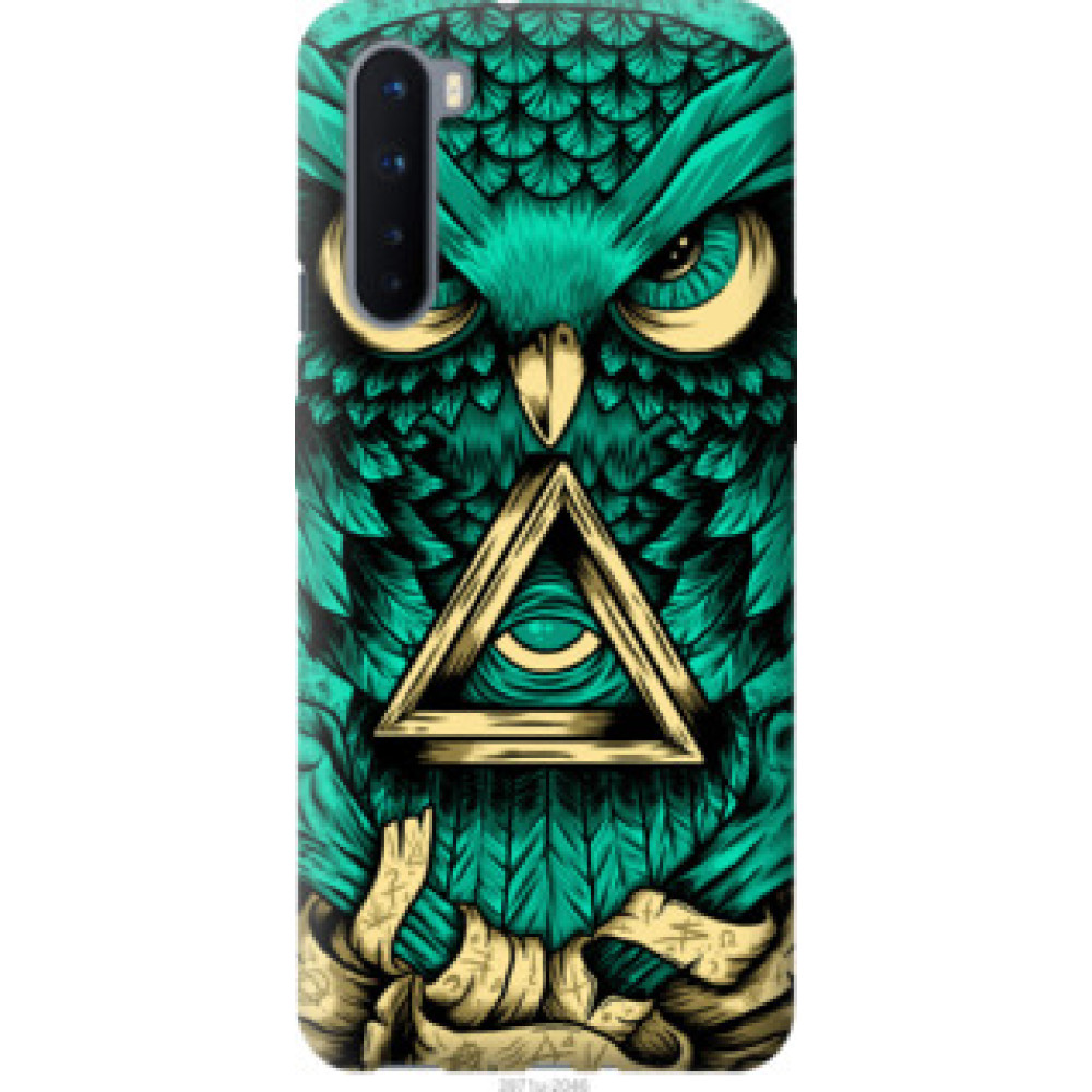 Чехол на OnePlus Nord Сова Арт-тату (3971u-2046)
