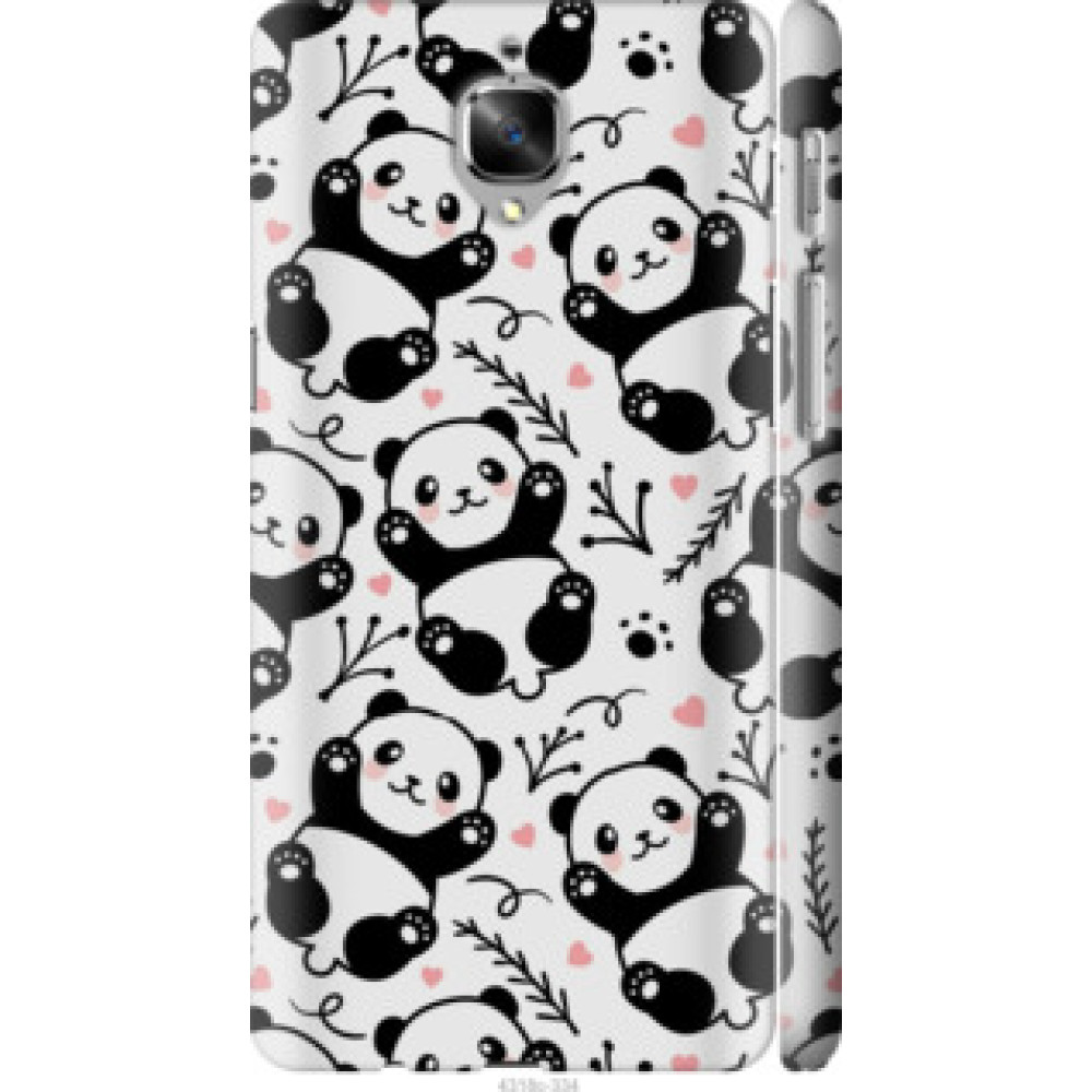 Чехол на OnePlus 3T Панды (4318c-1617)