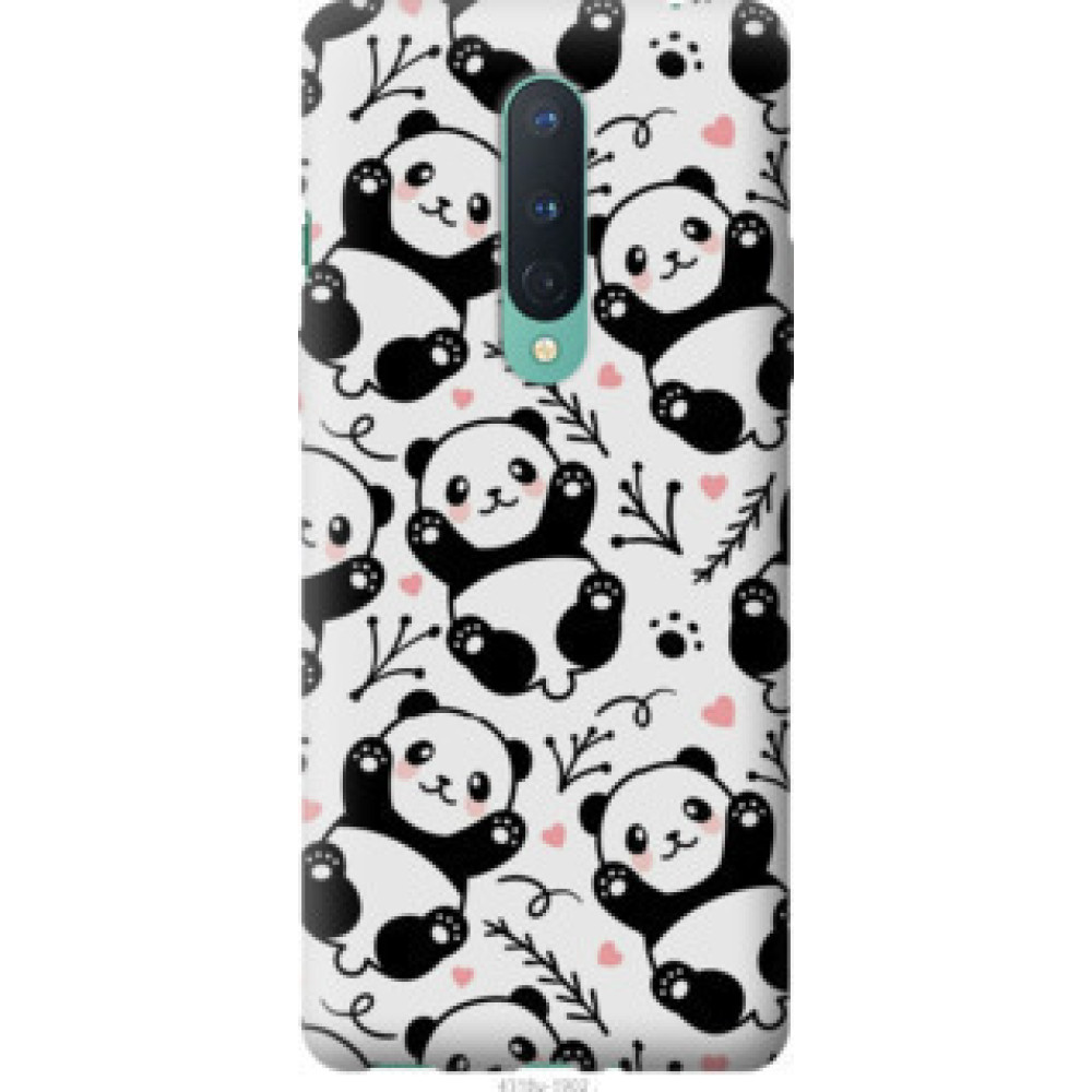 Чохол на OnePlus 8 Панды (4318u-1902)