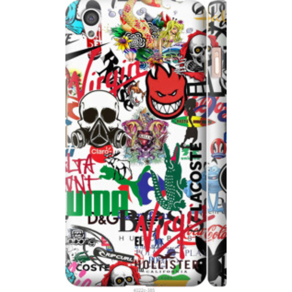 Чехол на OnePlus X Many different logos (4022c-385)