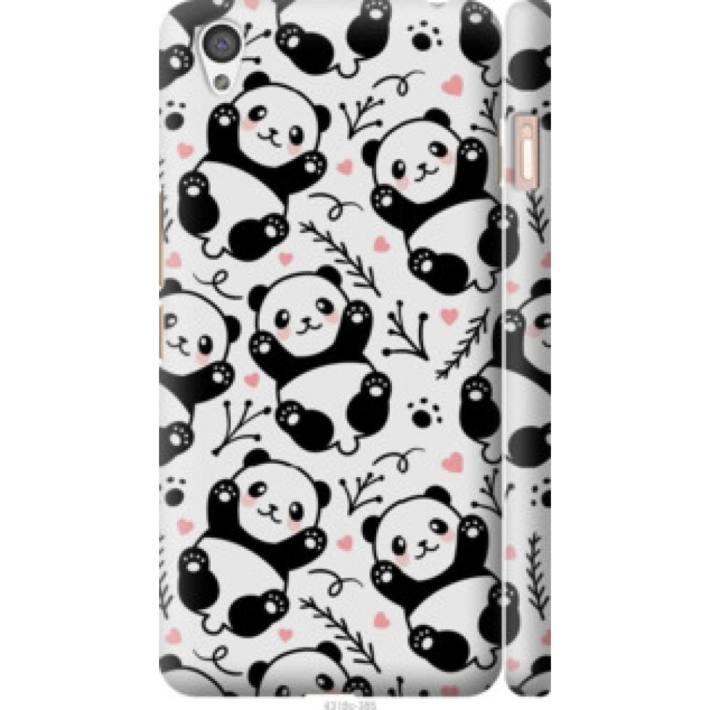 Чехол на OnePlus X Панды (4318c-385)