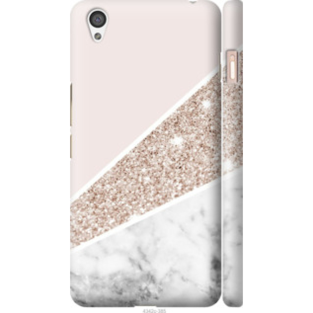 Чехол на OnePlus X Пастельный мрамор (4342c-385)