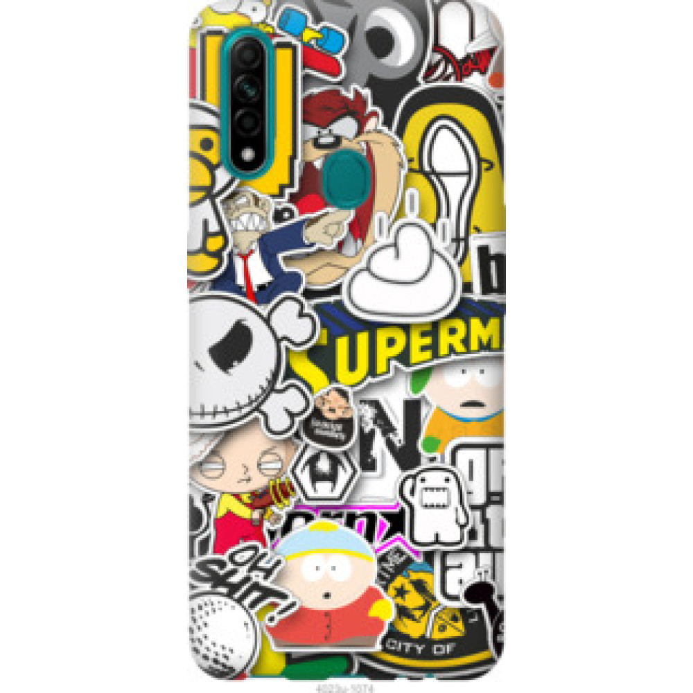 Чехол на Oppo A31 Popular logos (4023u-1074)