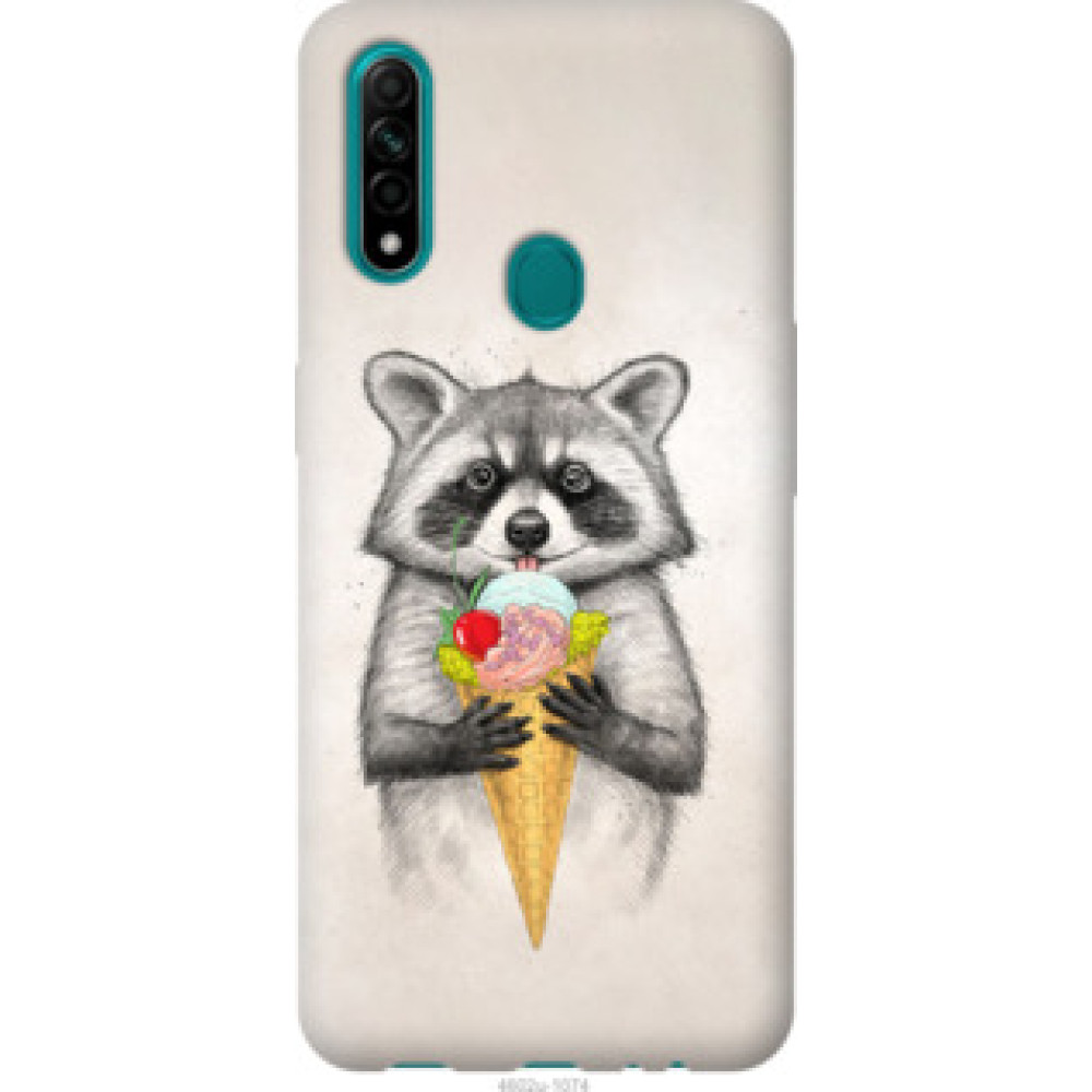 Чехол на Oppo A31 Енотик с мороженым (4602u-1074)