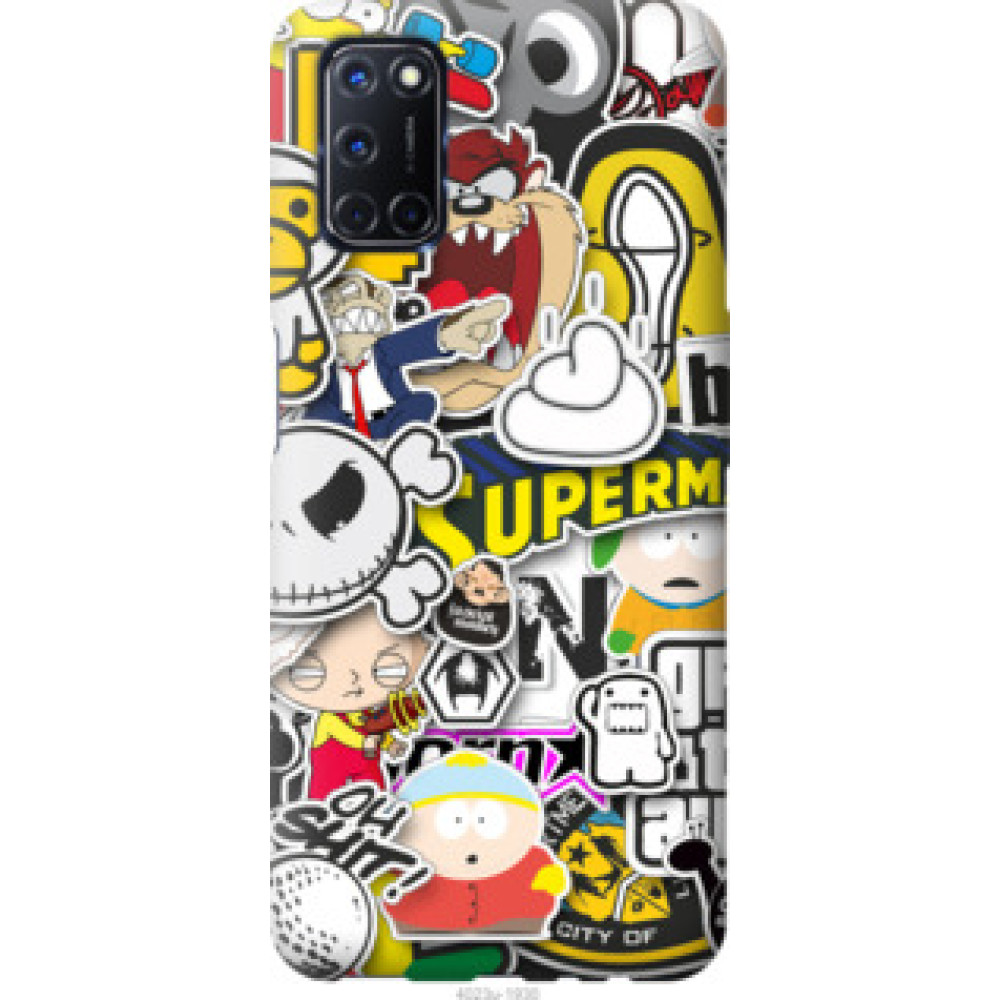 Чехол на Oppo A52 Popular logos (4023c-1930)