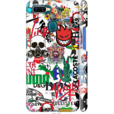 Чехол на Oppo A5S Many different logos (4022c-1892)