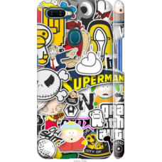 Чехол на Oppo A5S Popular logos (4023c-1892)