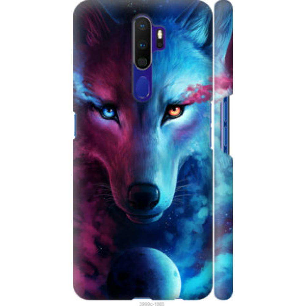 Чехол на Oppo A5 2020 Арт-волк (3999c-1888)