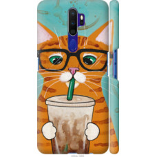 Чехол на Oppo A5 2020 Зеленоглазый кот в очках (4054c-1888)