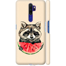 Чехол на Oppo A5 2020 Енотик с арбузом (4605c-1888)