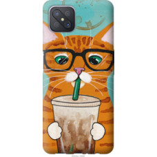 Чехол на Oppo A92S Зеленоглазый кот в очках (4054u-1926)