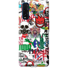 Чехол на Oppo Find X2 Many different logos (4022u-1891)