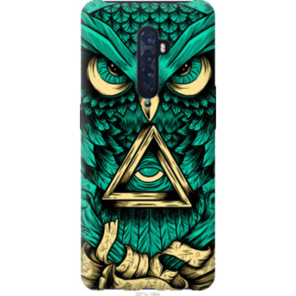 Чехол на Oppo Reno 2 Сова Арт-тату (3971u-1864)