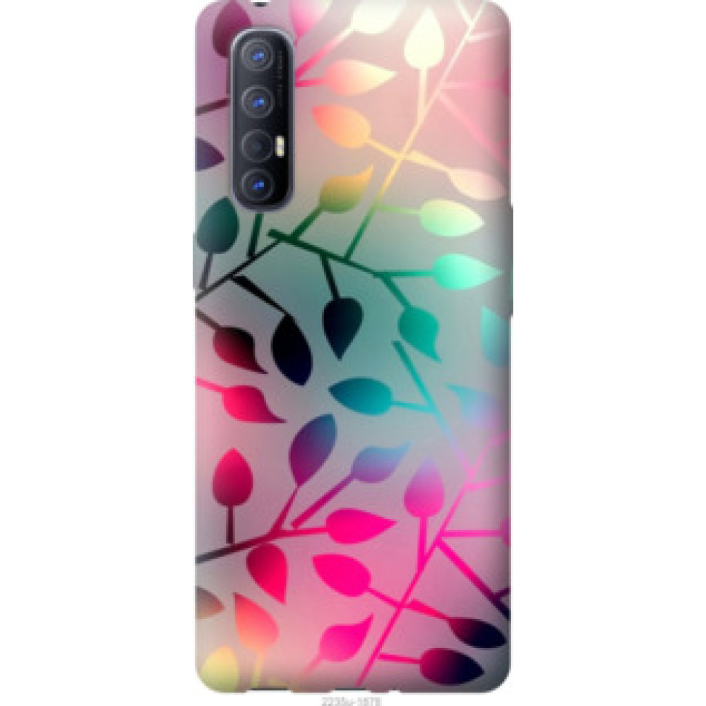 Чехол на Oppo Reno 3 Pro Листья (2235u-1878)