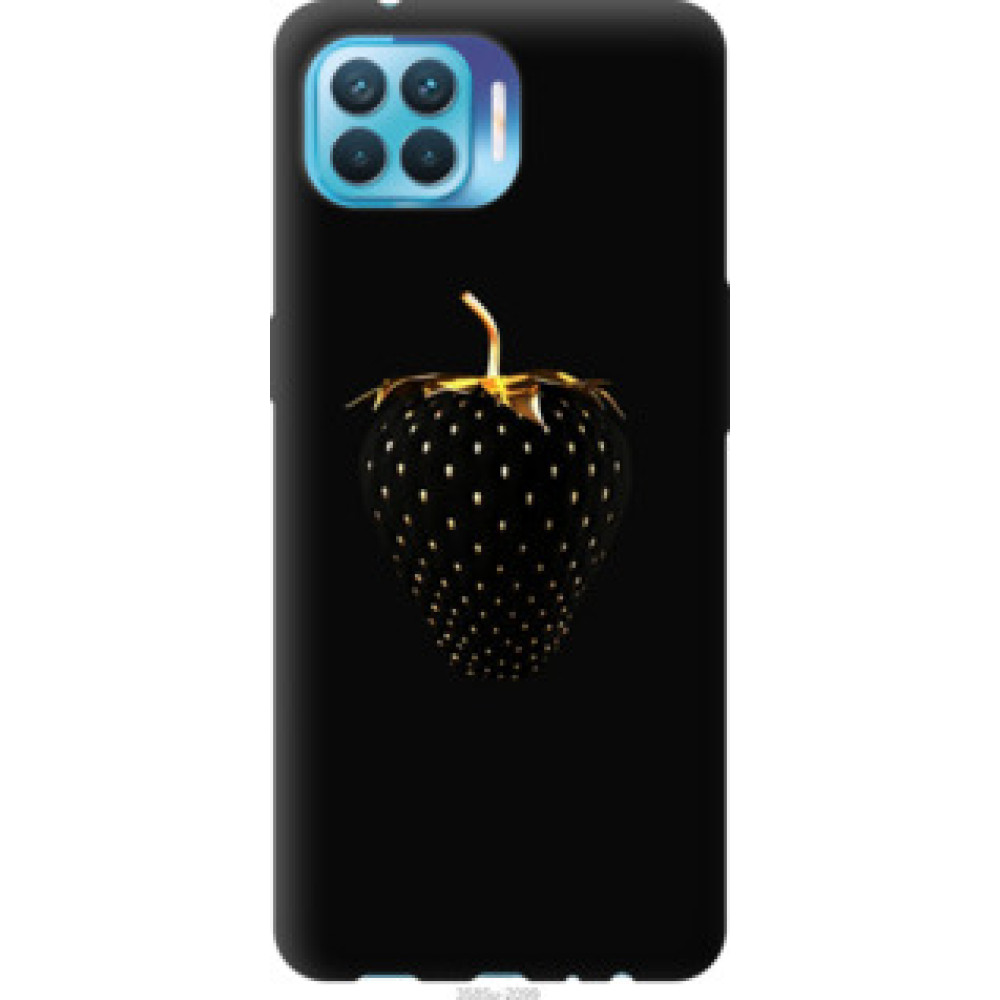 Чехол на Oppo Reno 4 Lite Черная клубника (3585u-2099)