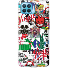 Чехол на Oppo Reno 4 Lite Many different logos (4022u-2099)