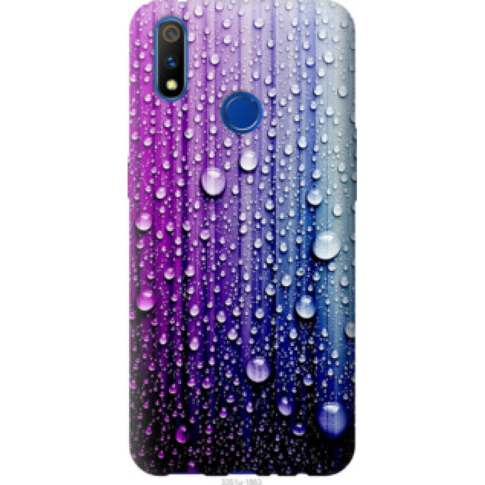 Чехол на Realme 3 Pro Капли воды (3351u-1863)
