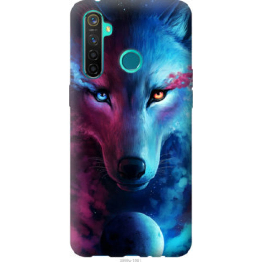 Чехол на Realme 5 Pro Арт-волк (3999u-1861)