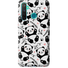 Чехол на Realme 5 Pro Панды (4318u-1861)