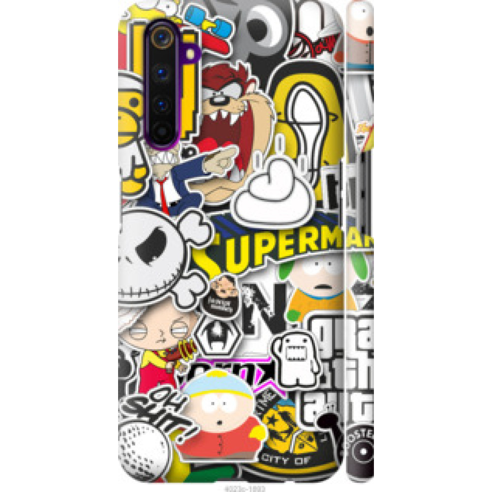 Чехол на Realme 6 Pro Popular logos (4023c-1893)