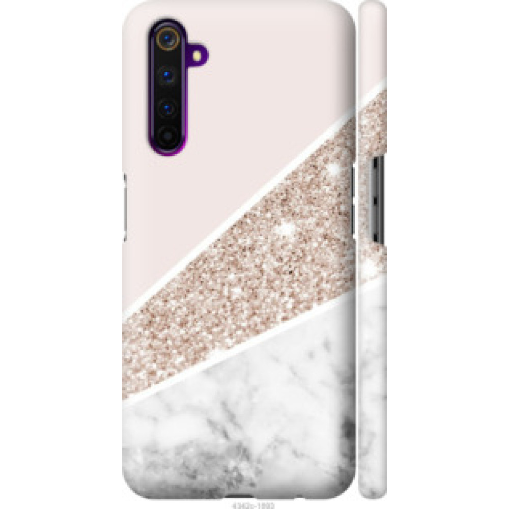 Чехол на Realme 6 Pro Пастельный мрамор (4342c-1893)