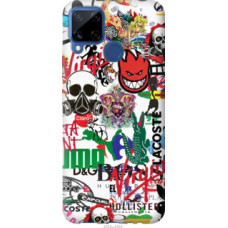 Чехол на Realme C15 Many different logos (4022u-2063)