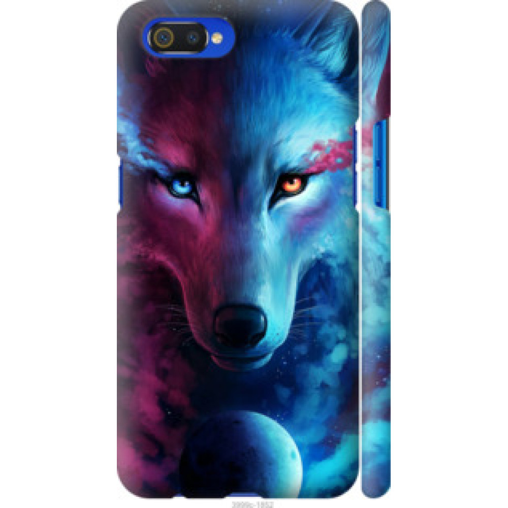 Чехол на Realme C2 Арт-волк (3999c-1852)