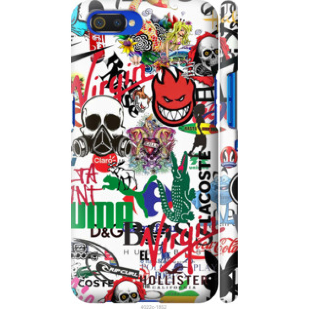 Чохол на Realme C2 Many different logos (4022c-1852)