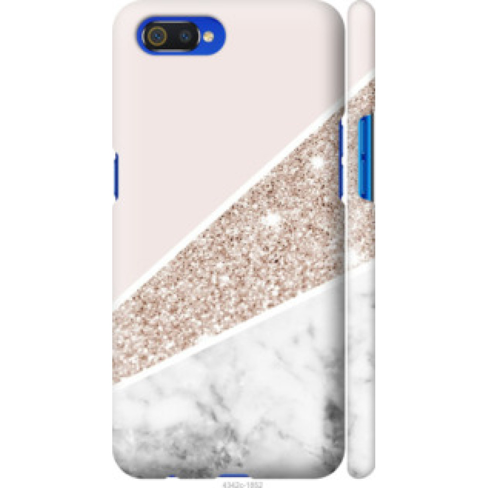 Чехол на Realme C2 Пастельный мрамор (4342c-1852)