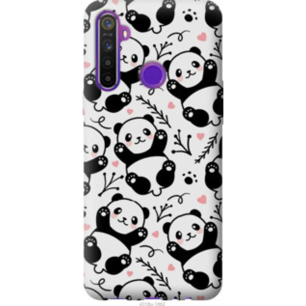 Чехол на Realme 6i Панды (4318c-2059)