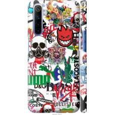 Чехол на Realme 6 Many different logos (4022c-1913)