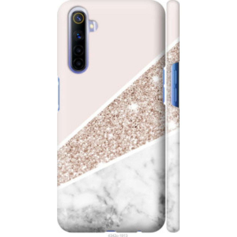 Чохол на Realme 6 Пастельный мрамор (4342c-1913)