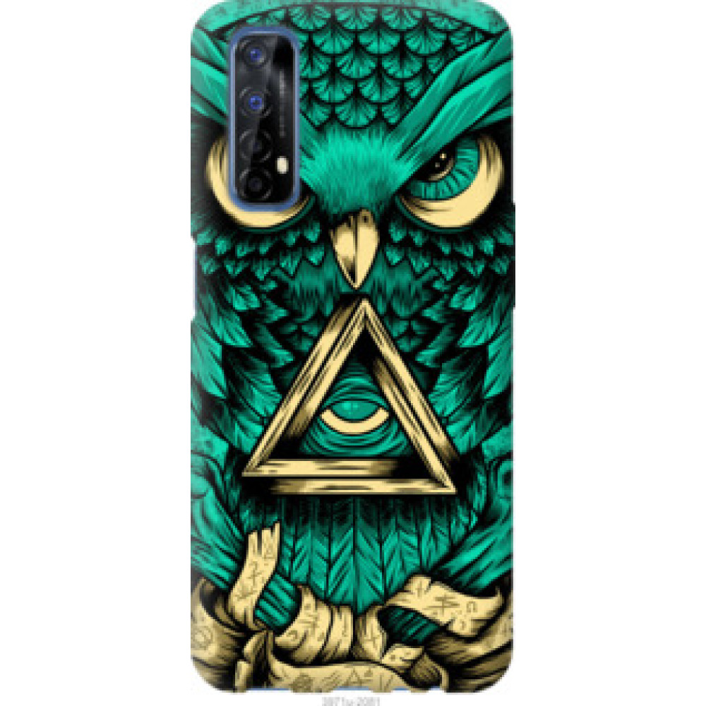 Чехол на Realme 7 Сова Арт-тату (3971u-2081)