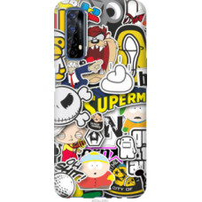 Чехол на Realme 7 Popular logos (4023u-2081)