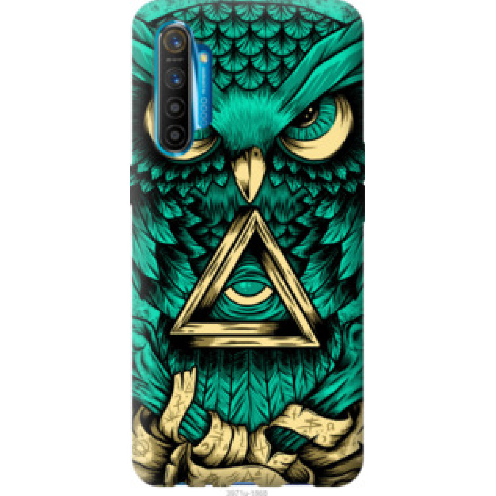 Чехол на Realme XT Сова Арт-тату (3971u-1868)