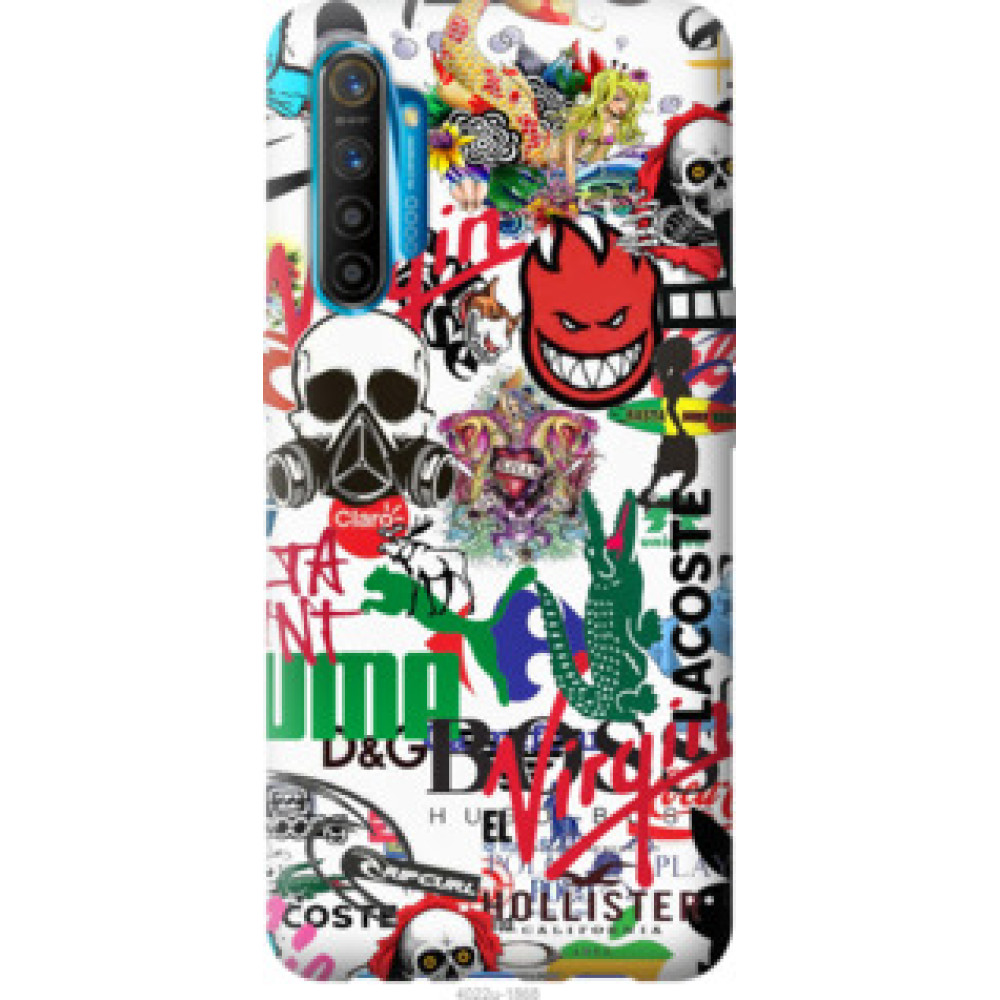 Чохол на Realme XT Many different logos (4022u-1868)