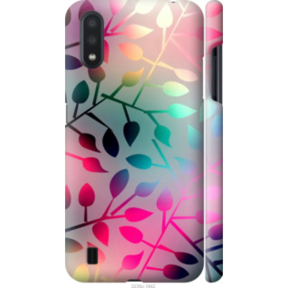 Чехол на Samsung Galaxy A01 A015F Листья (2235c-1842)