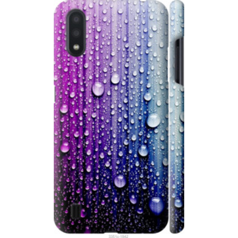 Чехол на Samsung Galaxy A01 A015F Капли воды (3351c-1842)