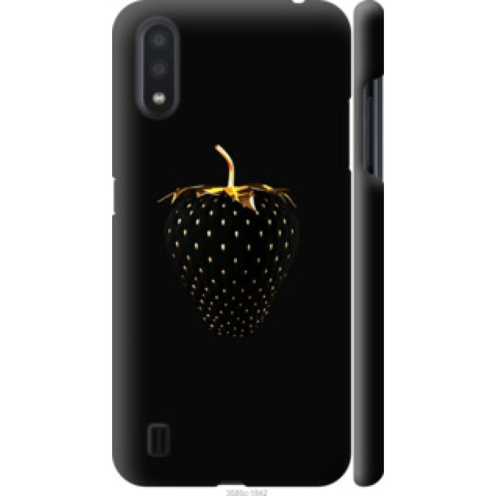 Чехол на Samsung Galaxy A01 A015F Черная клубника (3585c-1842)