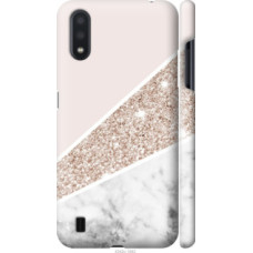 Чехол на Samsung Galaxy A01 A015F Пастельный мрамор (4342c-1842)