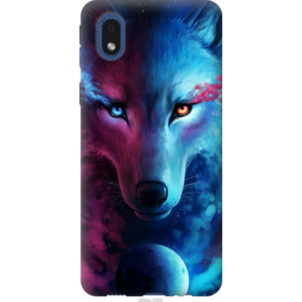 Чехол на Samsung Galaxy A01 Core A013F Арт-волк (3999c-2065)