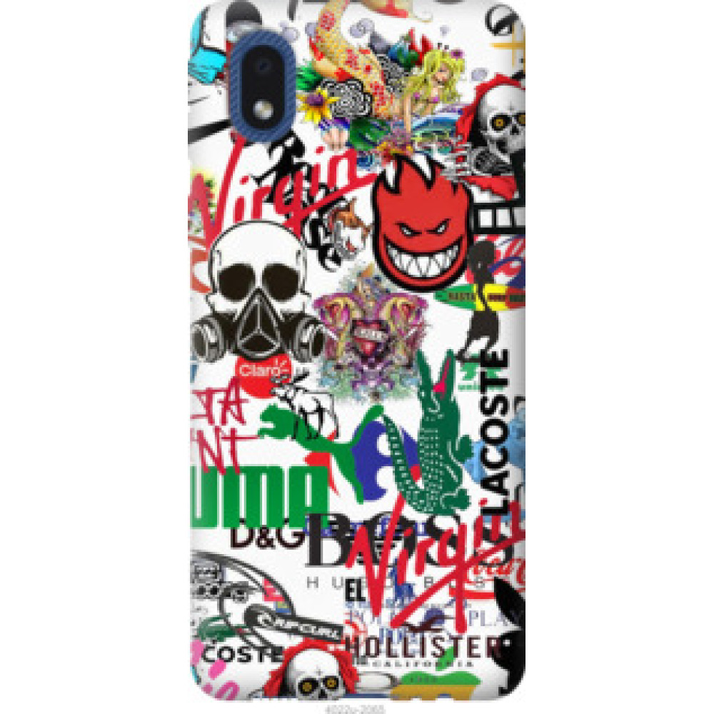 Чехол на Samsung Galaxy A01 Core A013F Many different logos (4022c-2065)