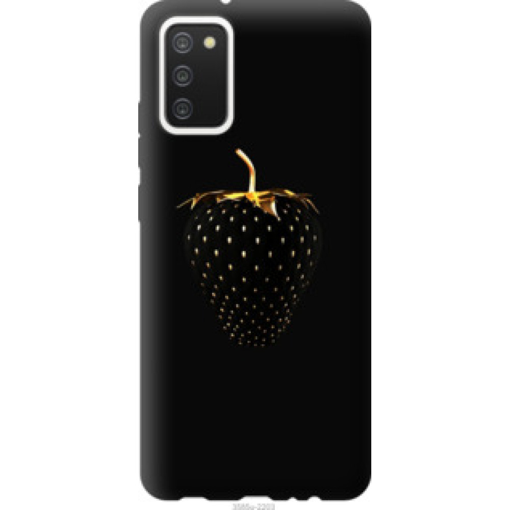 Чехол на Samsung Galaxy A02s A025F Черная клубника (3585u-2203)