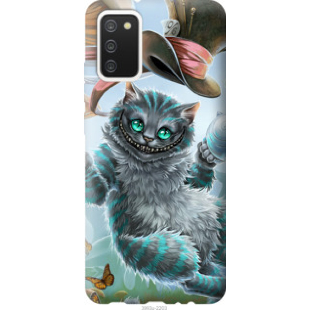 Чехол на Samsung Galaxy A02s A025F Чеширский кот 2 (3993u-2203)